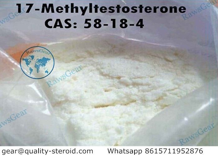 99% Purity Testosterone 17-Methyltestosterone Steroids For Promote the Male Sexul Organs 58-18-4